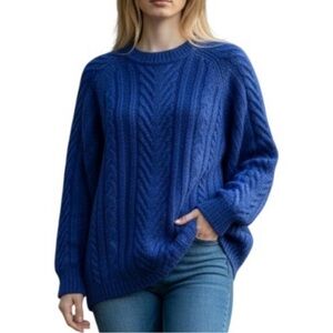 Vintage Amanda Smith Mohair Cable Knit Sweater